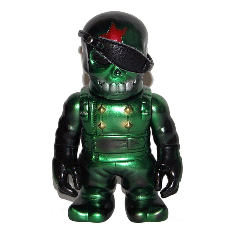 Ryusei Ninja - Black with Green Spray by Real X Head (Mori Katsura)