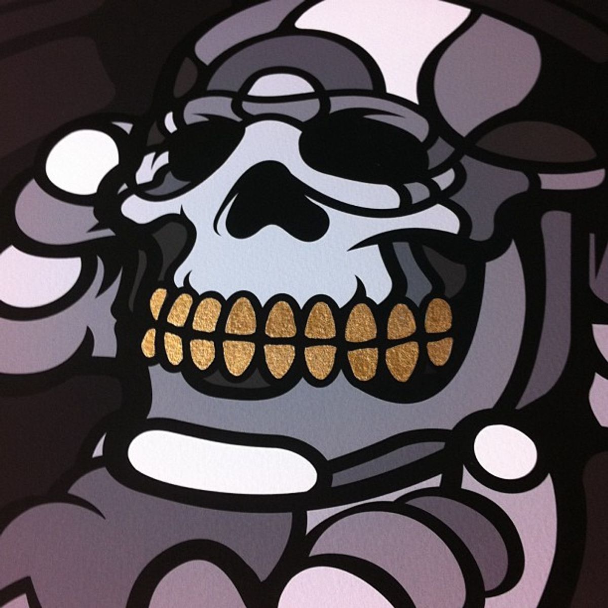 David Flores x HellFire Canyon Club:Deathead S'murks Giclee Print