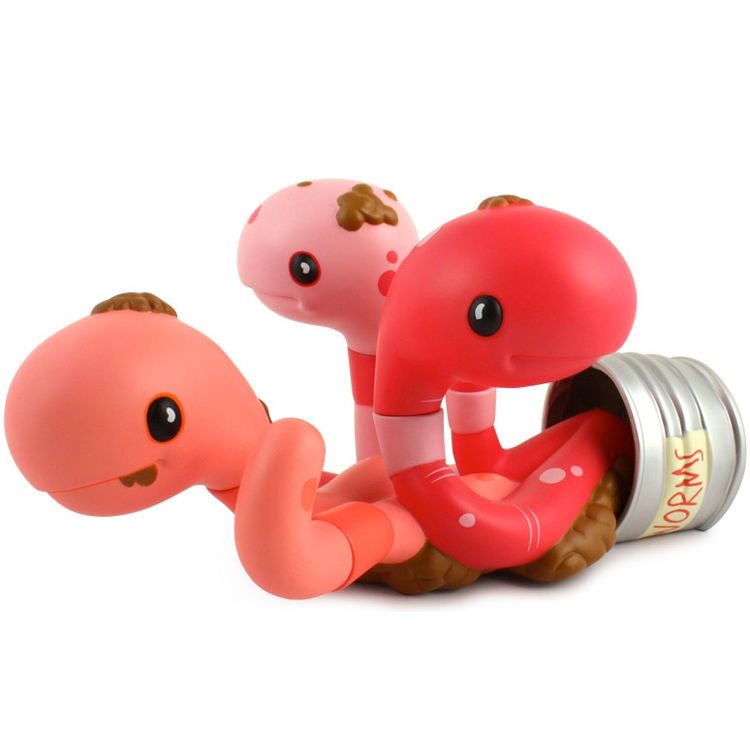 Can of Worms - Pink by Andrew Bell