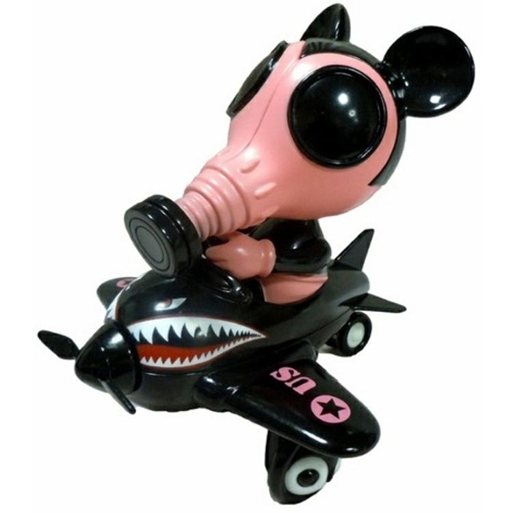 MOUSEMASK MURPHY IN AIRPLANE - Black Book Toy by Ron English