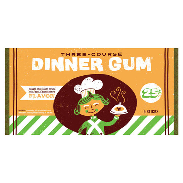Three-Course Dinner Gum by Basemint Design