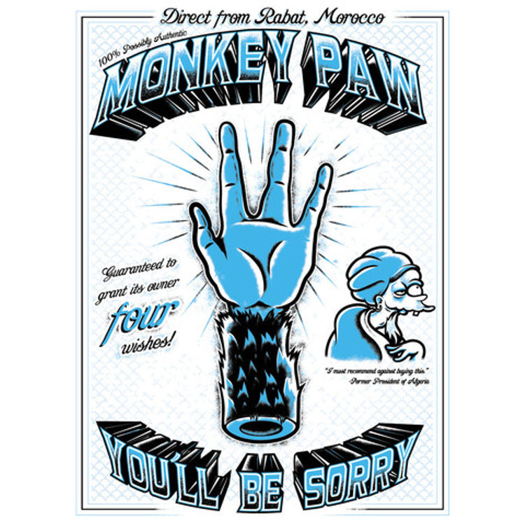 Monkey Paw - Blue by Benjie Escobar