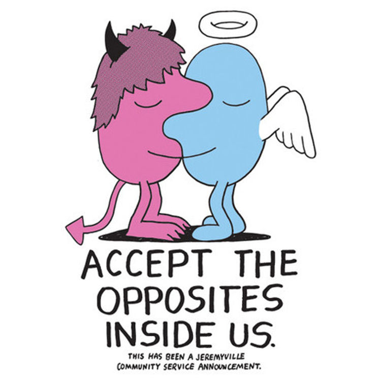 Accept The Opposites Inside Us by Jeremyville