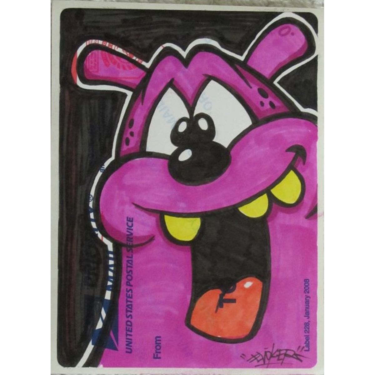 HAND DRAWN LABEL 228 #1