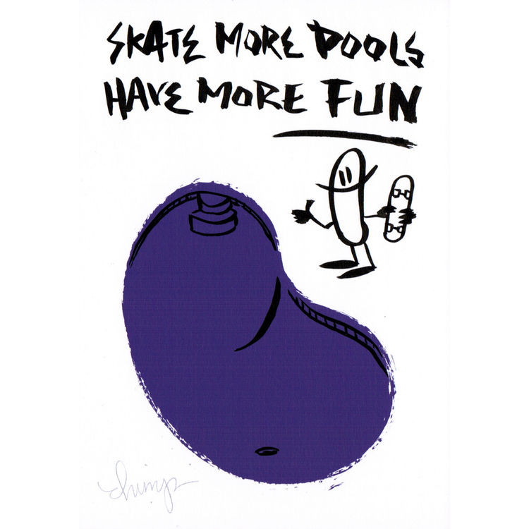 Skate More = More Fun by Dave the Chimp