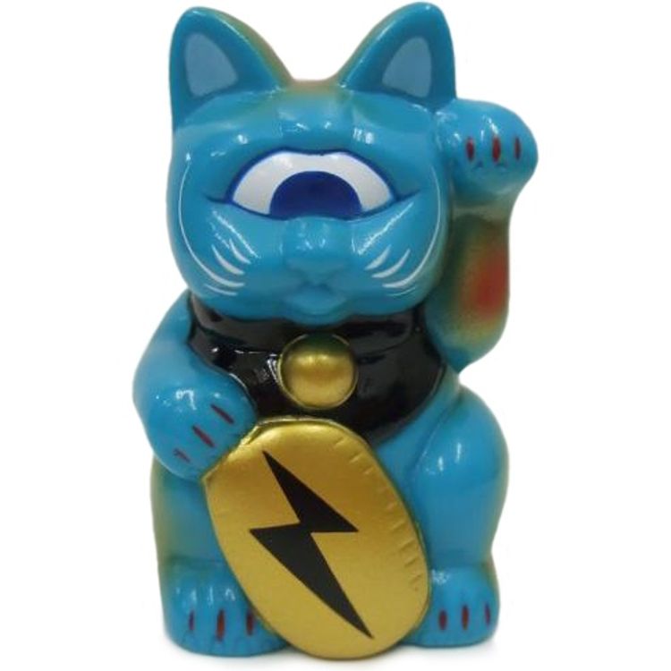 Mini Fortune Cat - Blue by Real X Head (Mori Katsura)