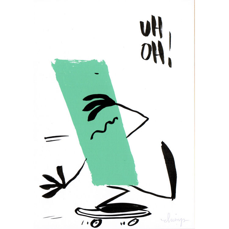 Uh Oh! by Dave the Chimp