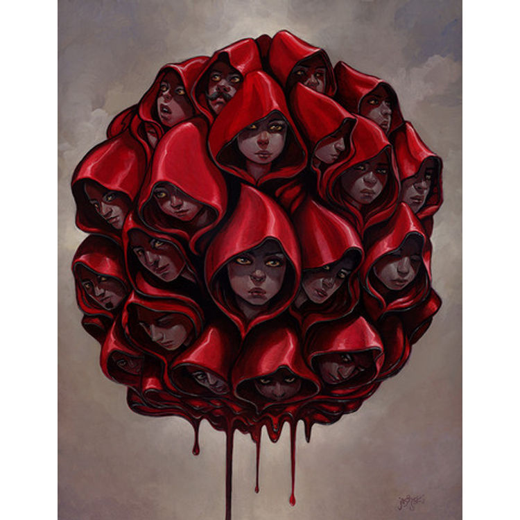 Red Hooded Sweatshirts by Aaron Jasinski