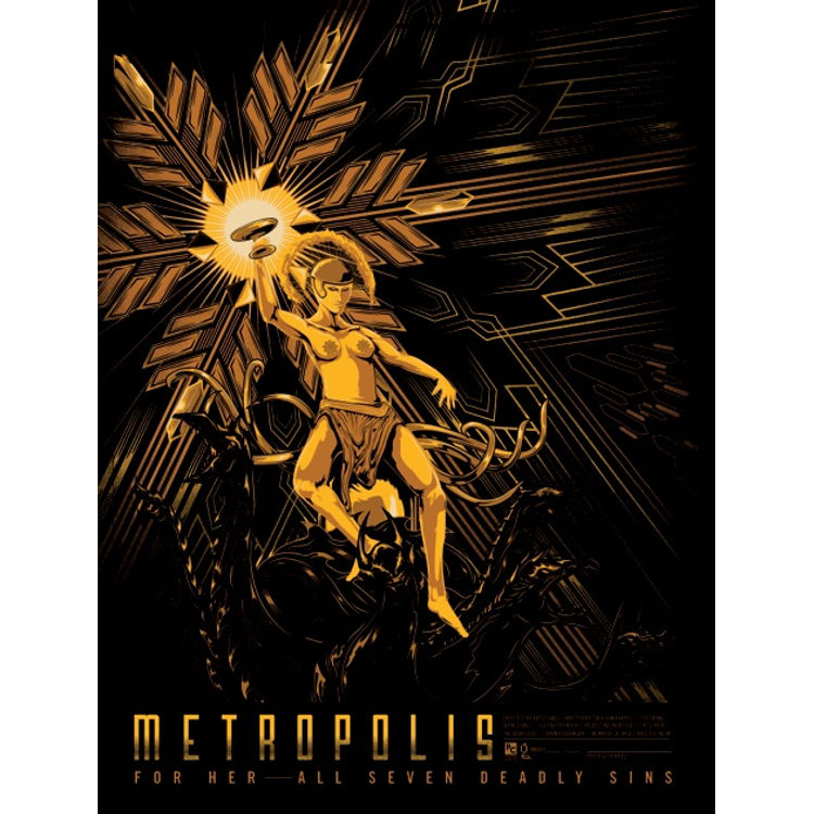 Metropolis - Gold Variant by Peter Gutierrez