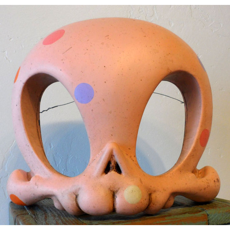 Pink Circus Mega Skull by Kathie Olivas