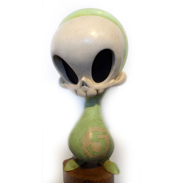 No. 5 Pistachio Mint Mega Skelve by Kathie Olivas