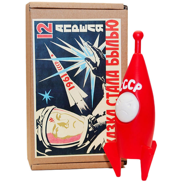 Big Gagarin in Rocket - Red by Patient № 6 (Alexandr Otsabera)