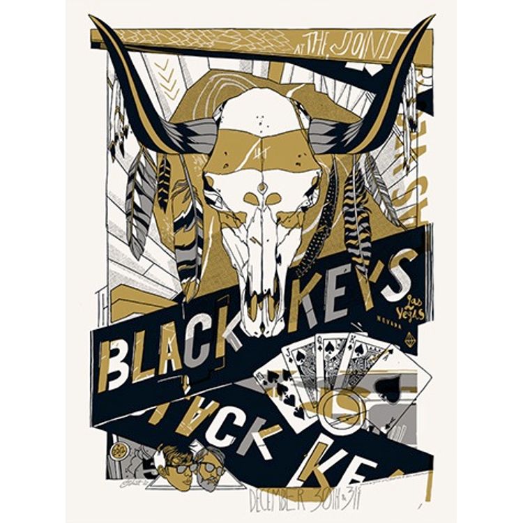 Black Keys - Las Vegas, NV (Variant) by Tyler Stout