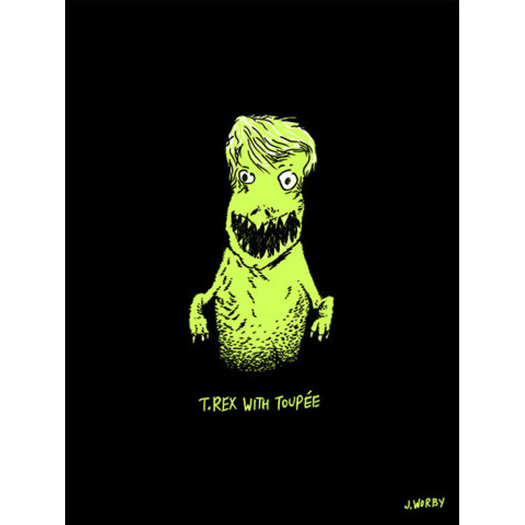 T.Rex with Toupe by Jess Worby