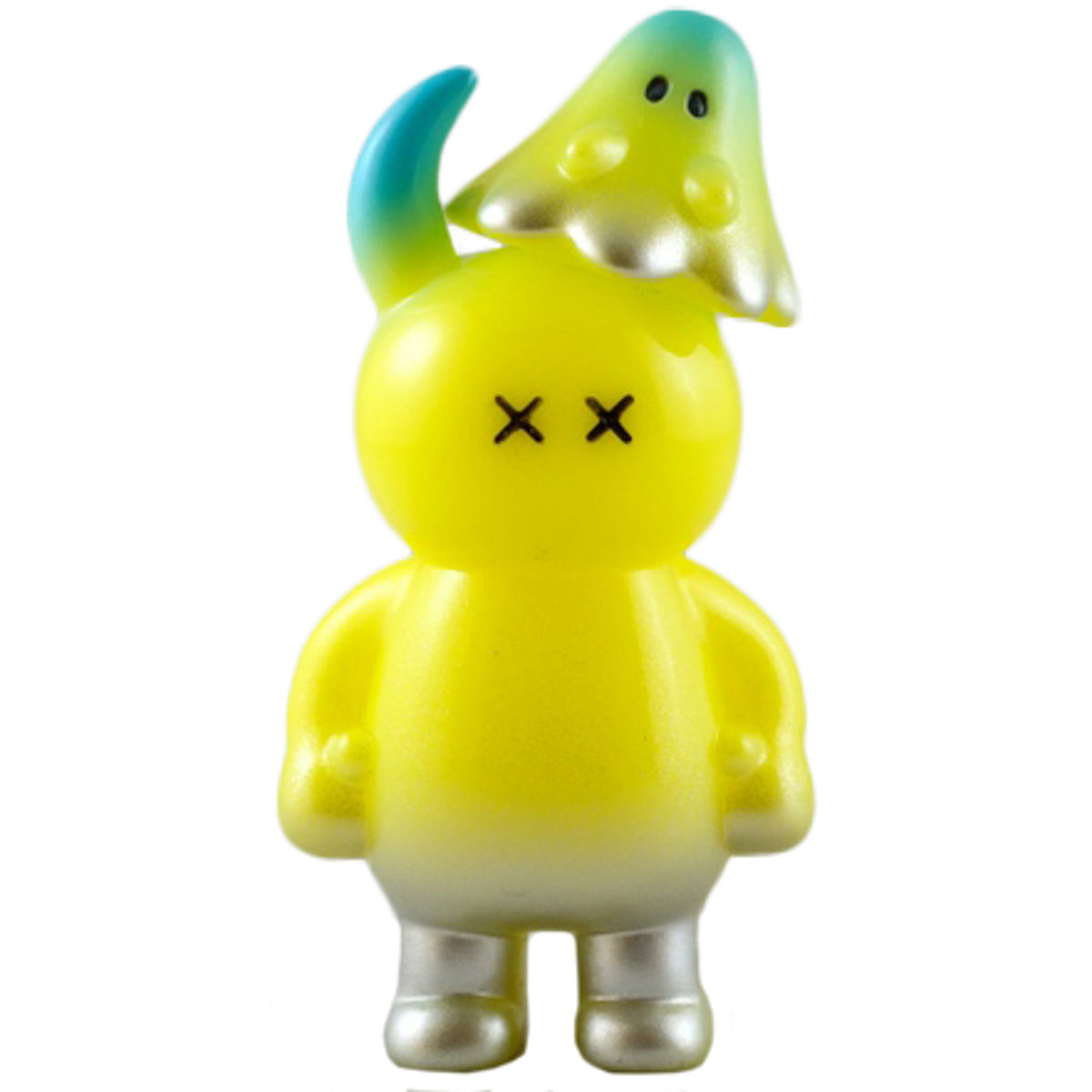 Uamou & Boo - Yellow with Blue & Silver Sprays (Ouch)