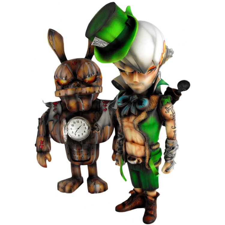 Mad Hatter and White Rabbit by Fuller Designs