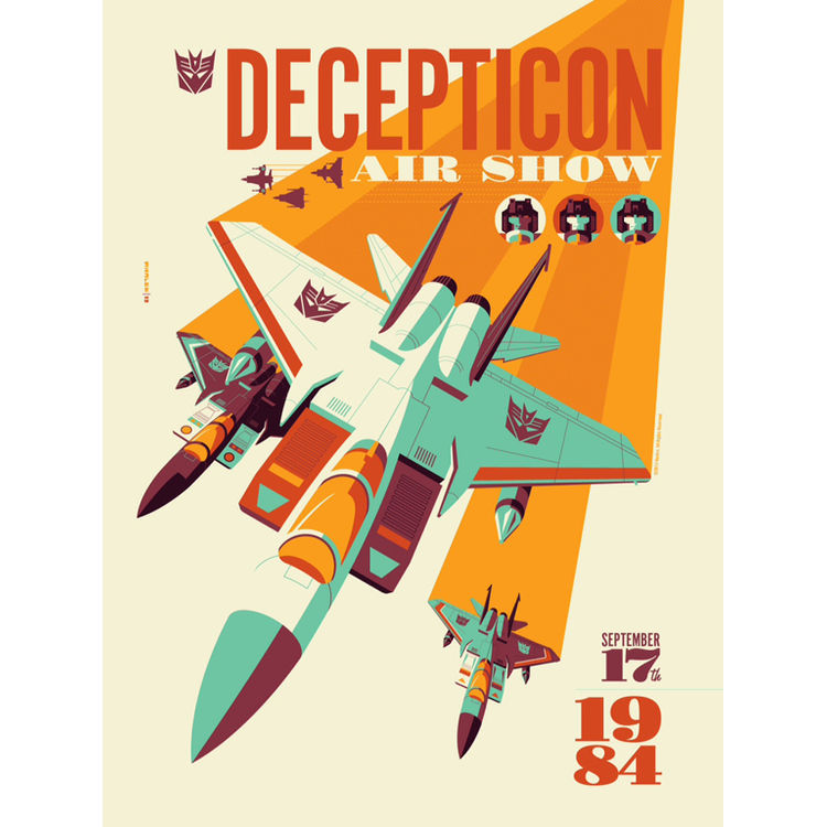 Decepticon Air Show - Variant by Tom Whalen