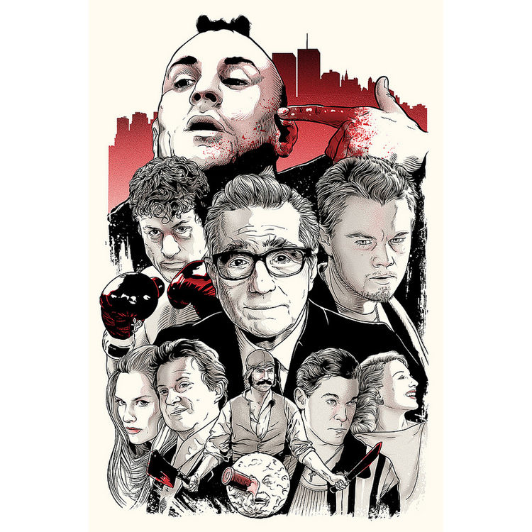 Scorsese Collage by Joshua Budich