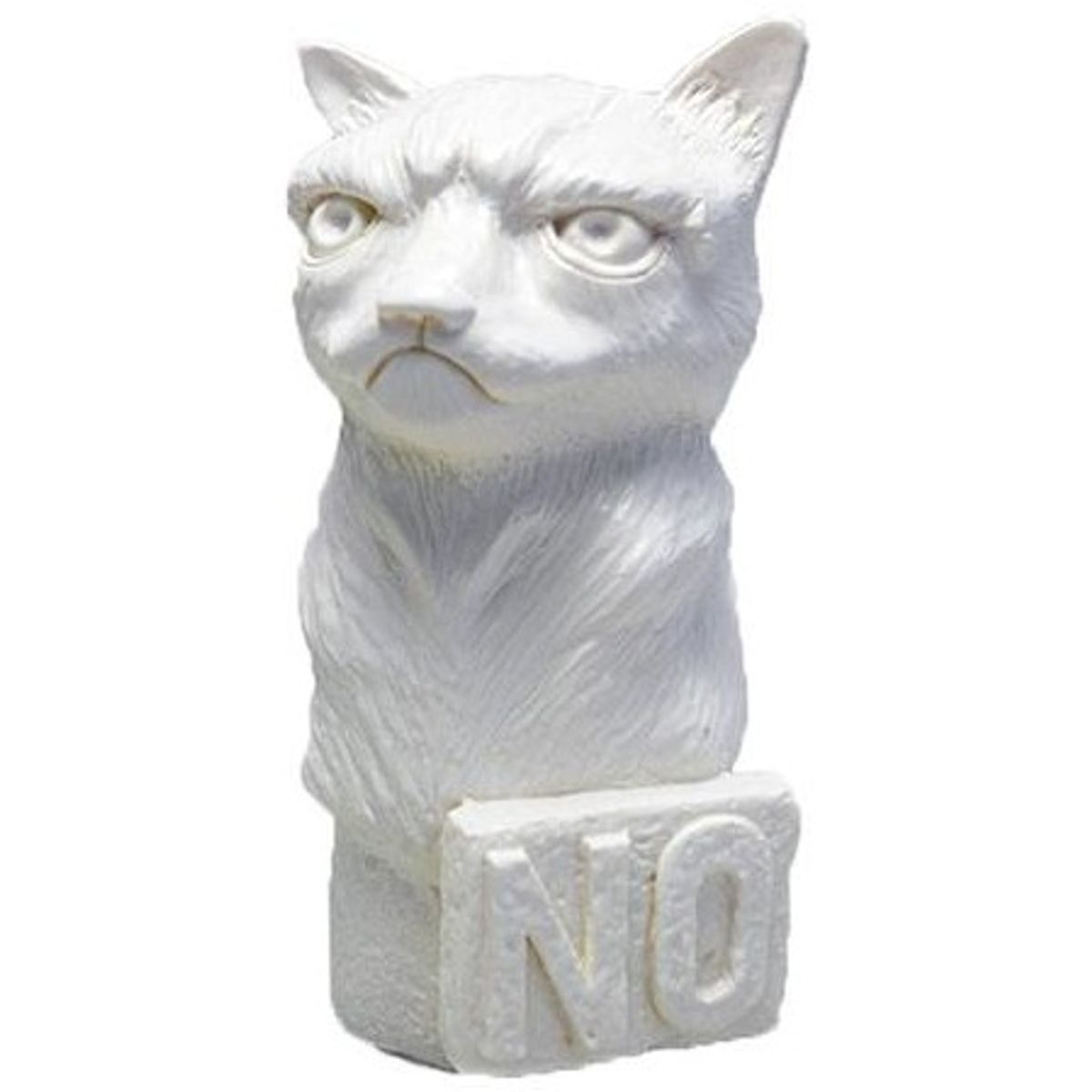 Grumpy Cat Mini Bust - White