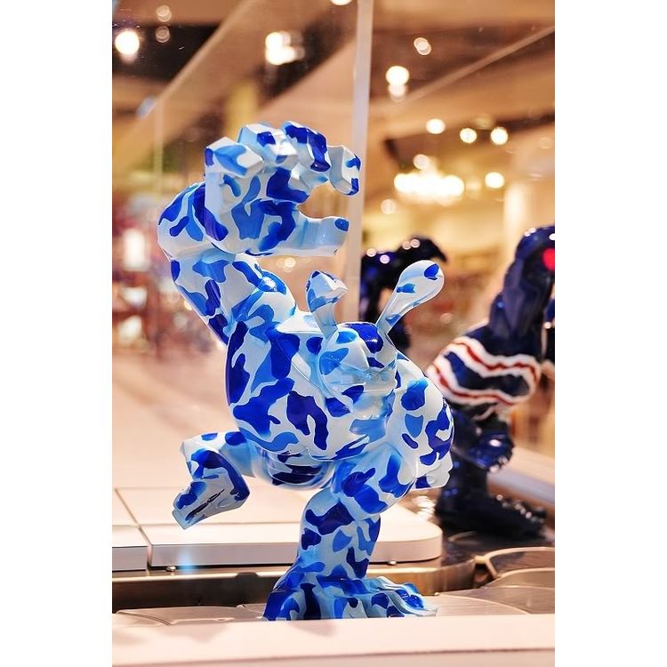 Blue Camo Paw by Trex Wang