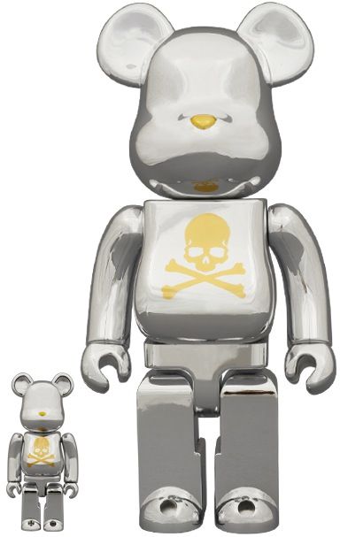 BE@RBRICK - BE@RBRICK mastermind JAPAN SILVER 100％＆ MEDICOM TOY: BE@RBRICK - Mastermind Japan Silver 100% & 400