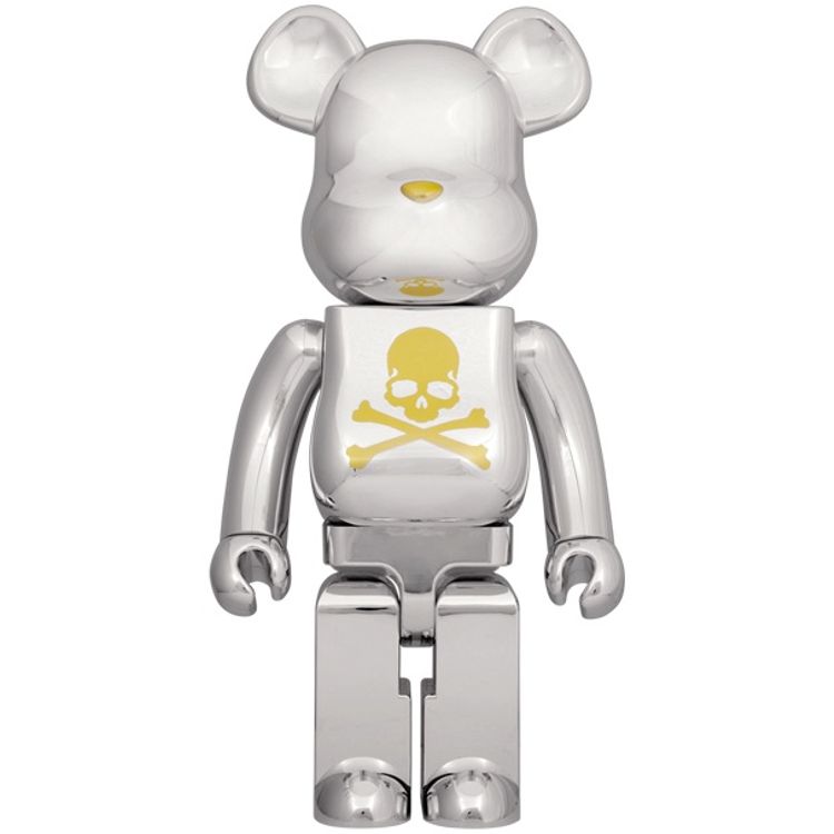 Mastermind Japan Be@rbrick - Chrome Silver 1000% by Mastermind Japan