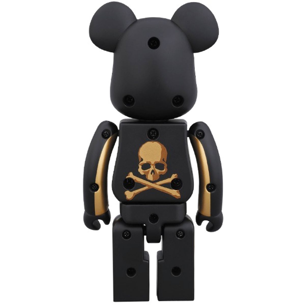 Mastermind Japan Be@rbrick - Stripe Gold (100%)
