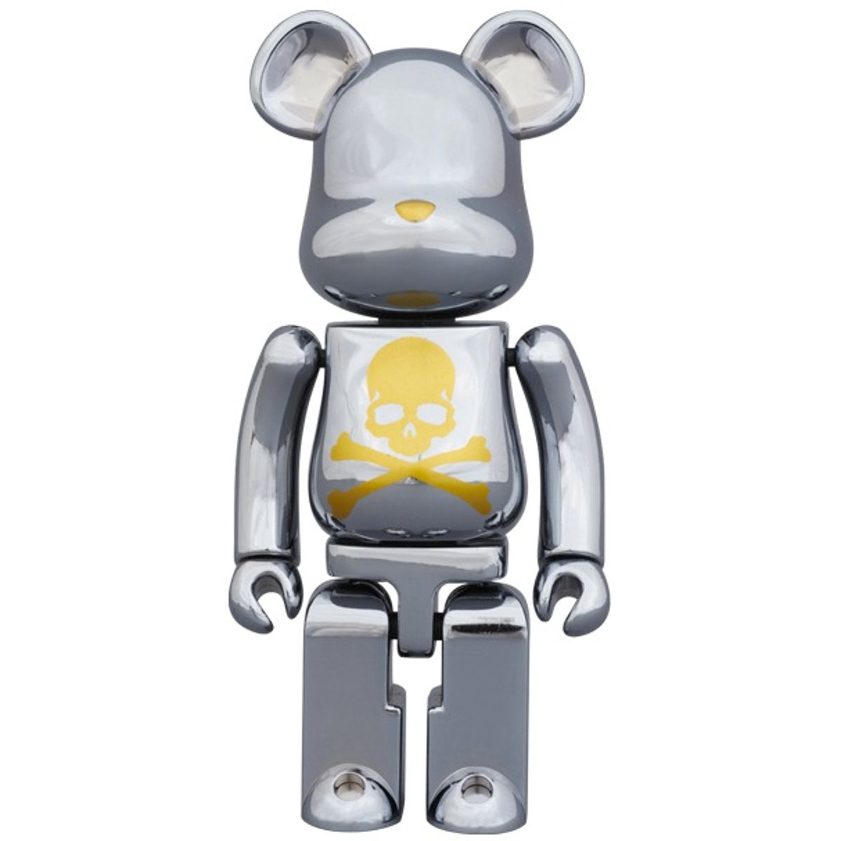 Mastermind Japan Be@rbrick - Chrome Silver 100%