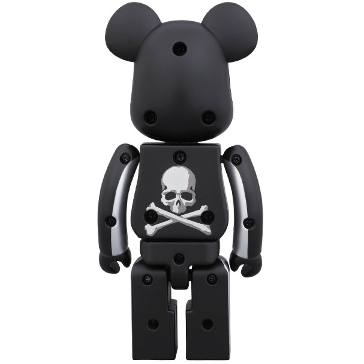 Mastermind Japan Be@rbrick - Stripe Silver (100%)
