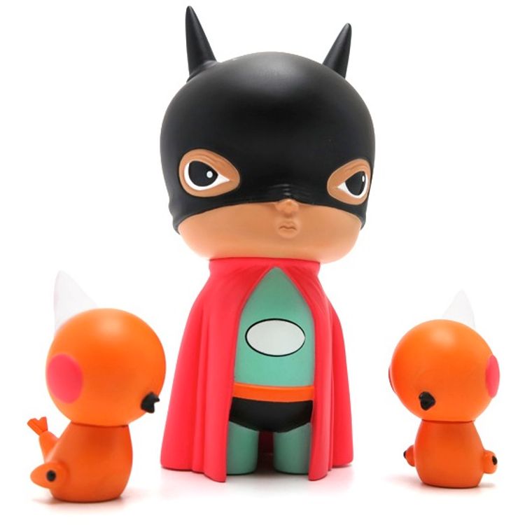 Oliver the Bat Boy - Aqua by Kathie Olivas