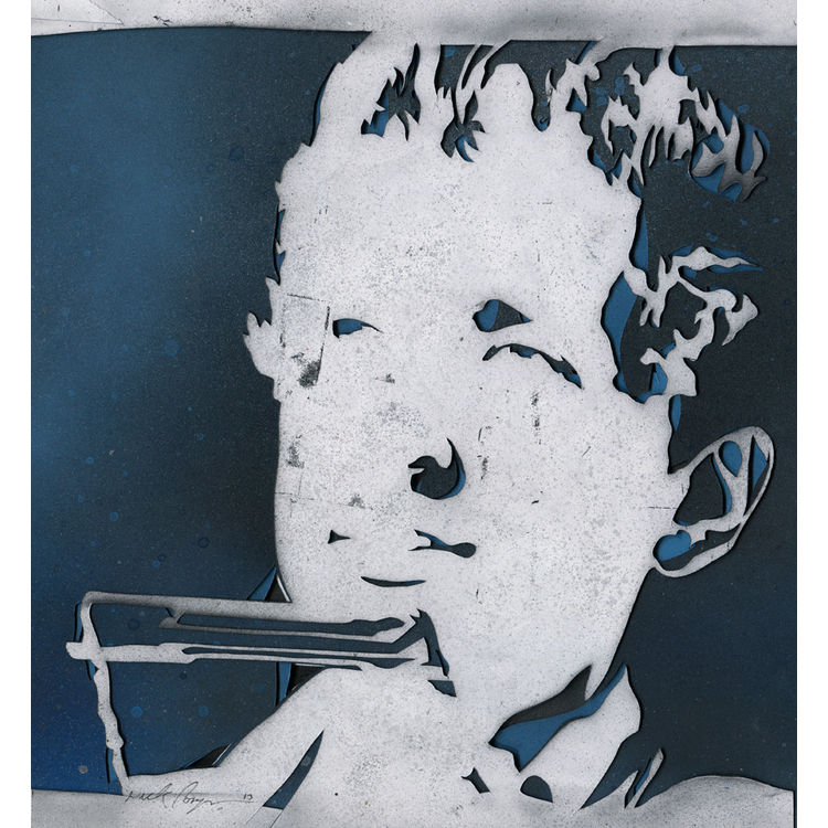 Blowin in the Wind Stencil by Nick Comparone
