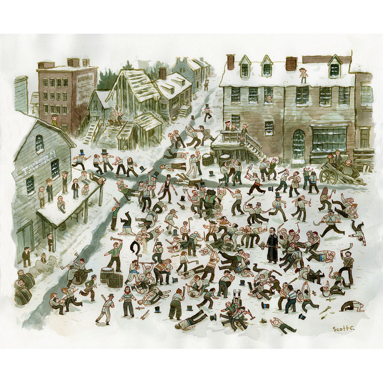 The Five Points Experience - Print by Scott Campbell (Scott C)