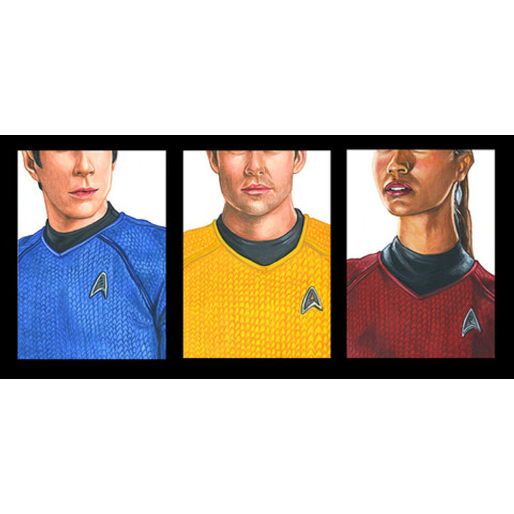Enterprise Crew Triptych by Cuyler Smith