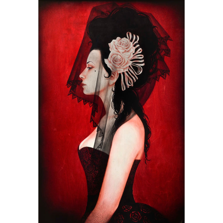 Cameo In Red by Sylvia Ji