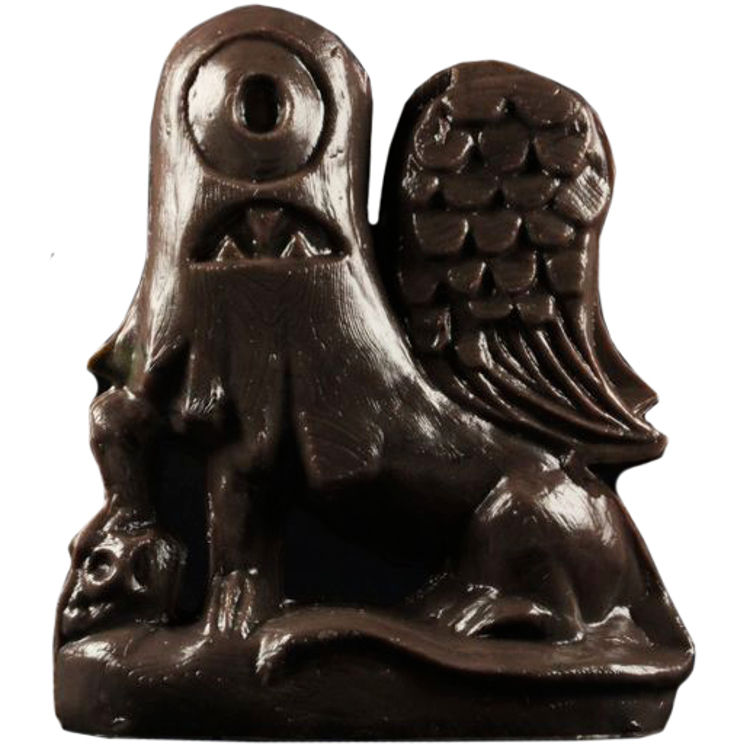 Helper Dragon - Chocolate Brown by Tim Biskup