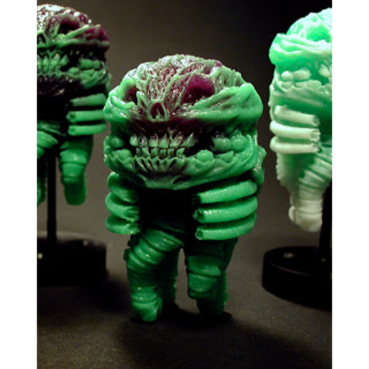 Invader:: 2a Green + Purple