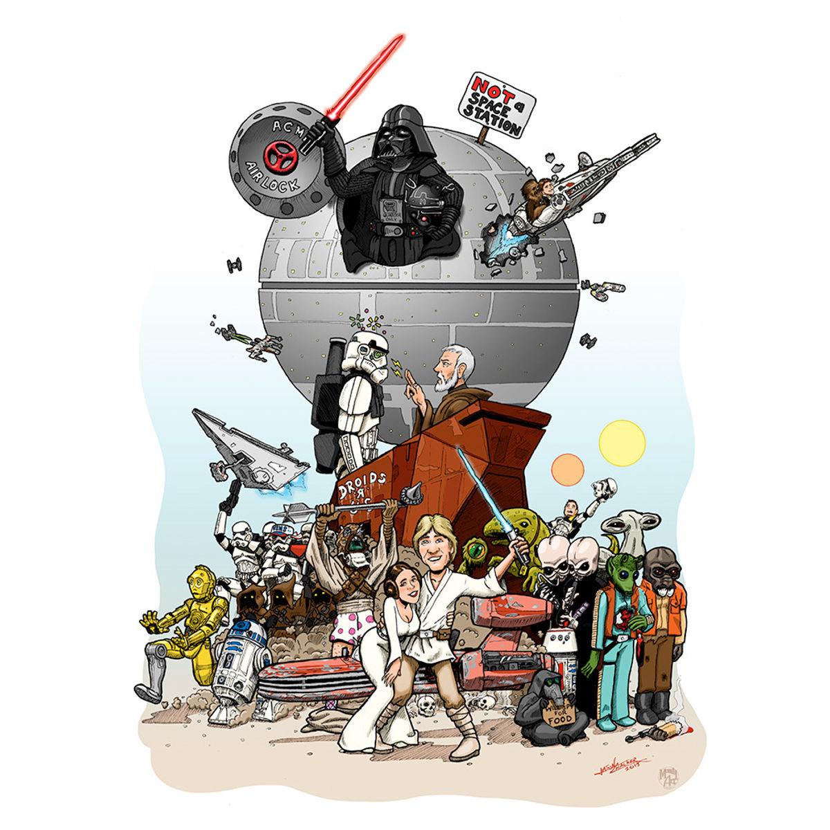 Star Wars Spoof Poster