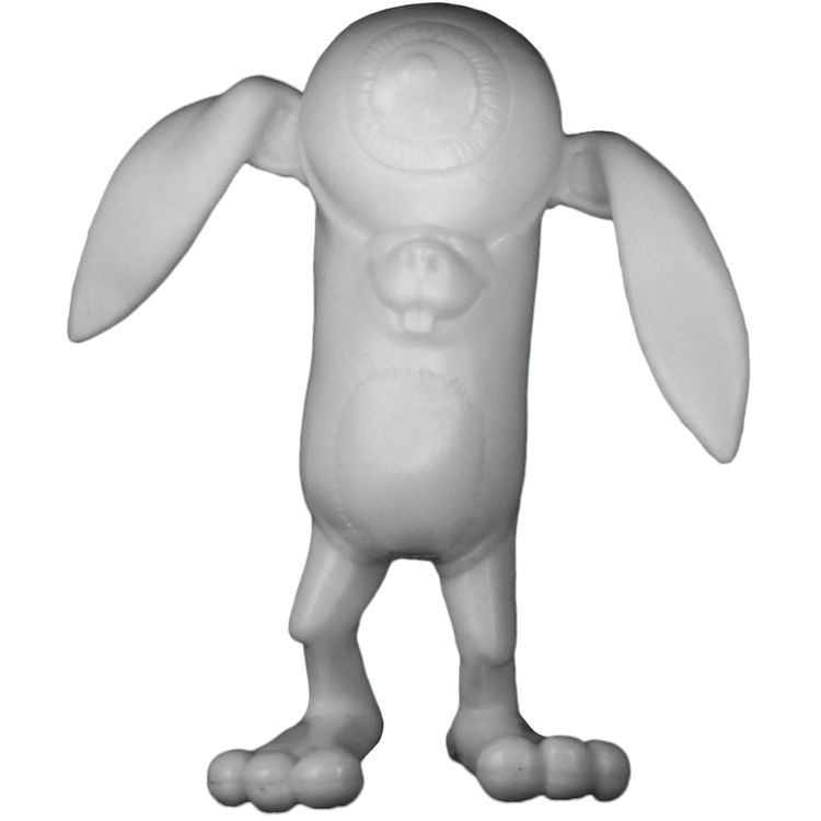 Bunnywith Mesmerizing Eye - White by Alex Pardee
