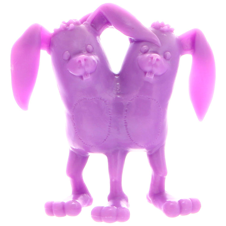 Bunnywith Siamese Twin - Purple by Alex Pardee
