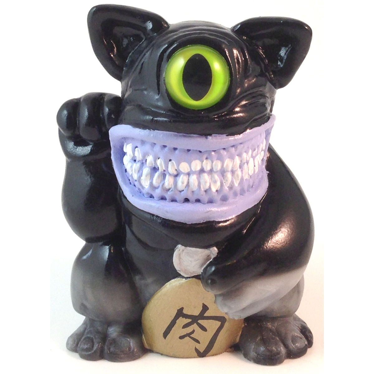 Meatfortune Cat - Black/Green Eye