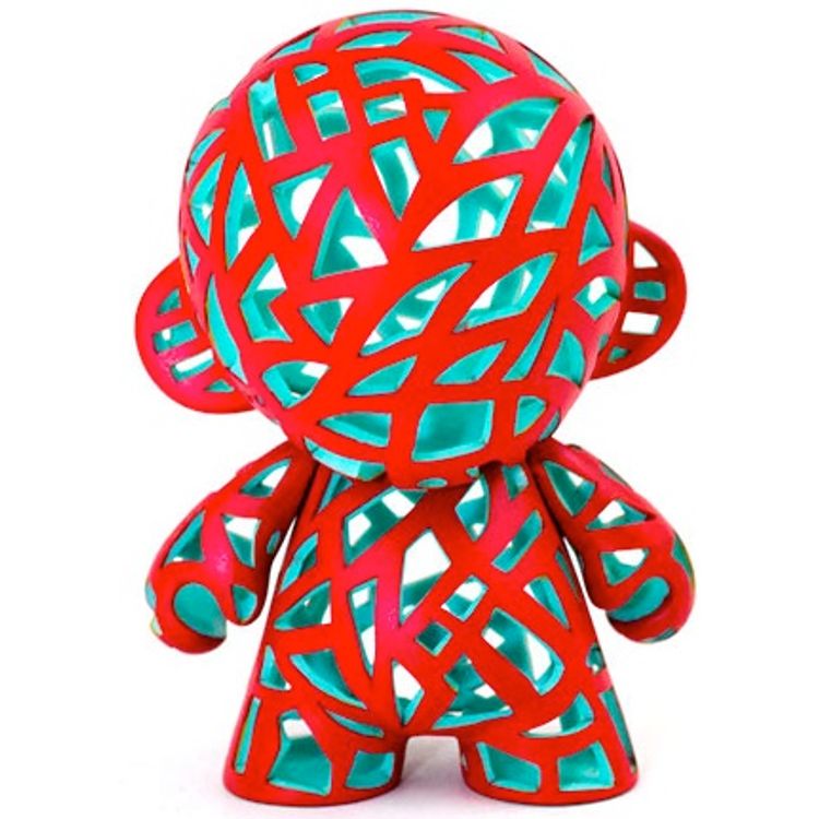 Reticulated Mini Munny - Red/Teal by Carson Catlin