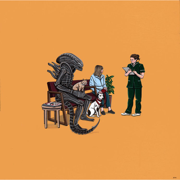 Alien Takes Jonesy to the Vet by Kiersten Essenpreis