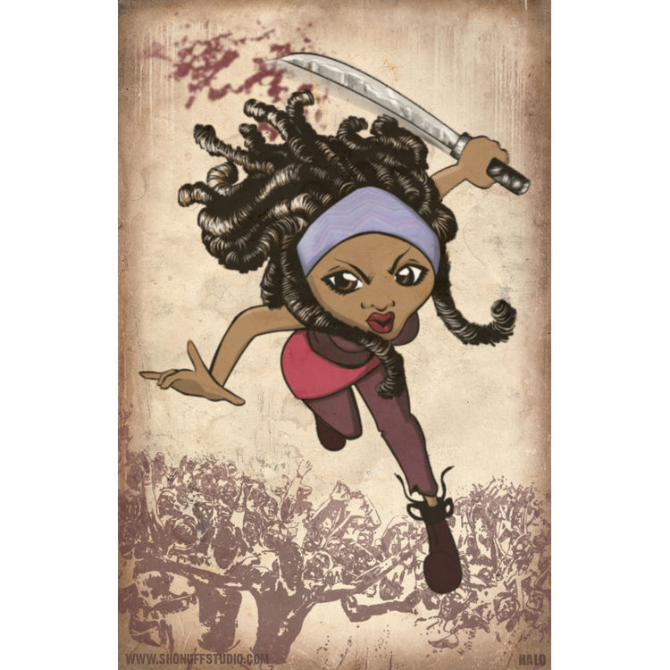 Michonne on the Hunt by Halo Seraphim