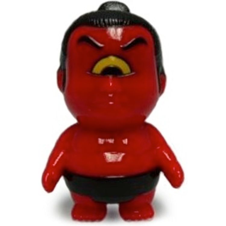 Bakenofuji - Red w/ Black Mawashi & Yellow Eye by Real X Head (Mori Katsura)