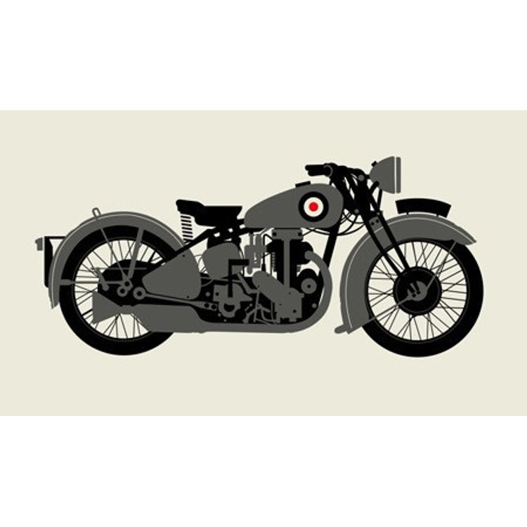 1930 Gray Motorcycle by Methane Studios