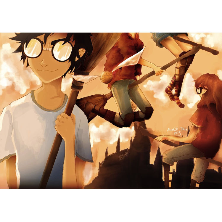 Quidditch Practice by Angela Tong