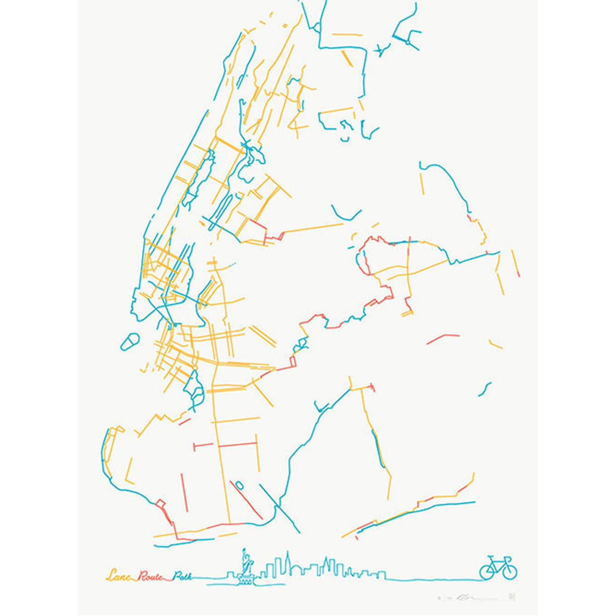 The Beauteous Bike Lanes of New York City
