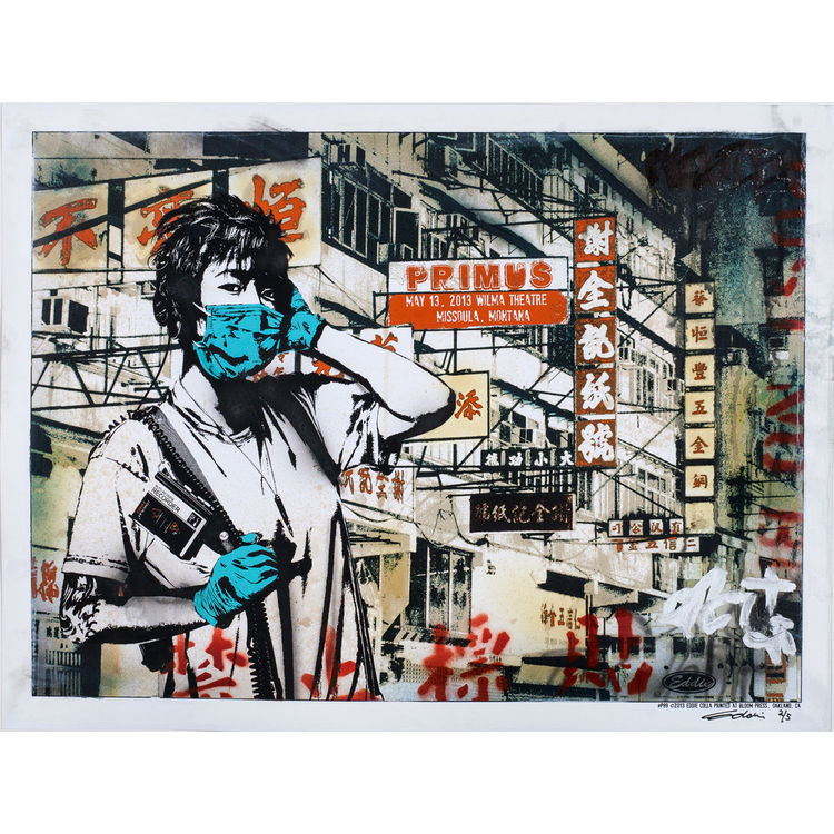 PRIMUS POSTER - Missoula Montana (Hand Embellished Varient) by Eddie Colla