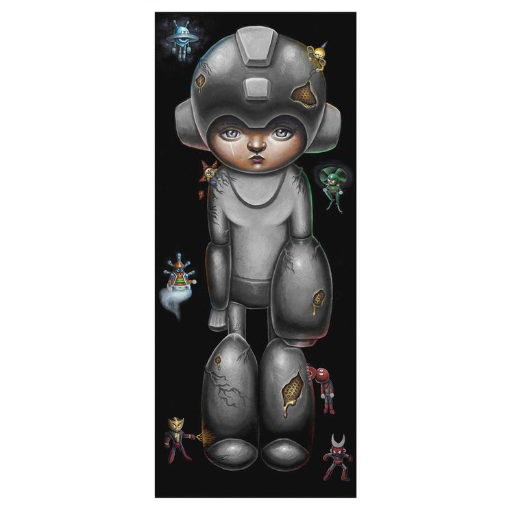 Megaman - Grey by Jordan Mendenhall
