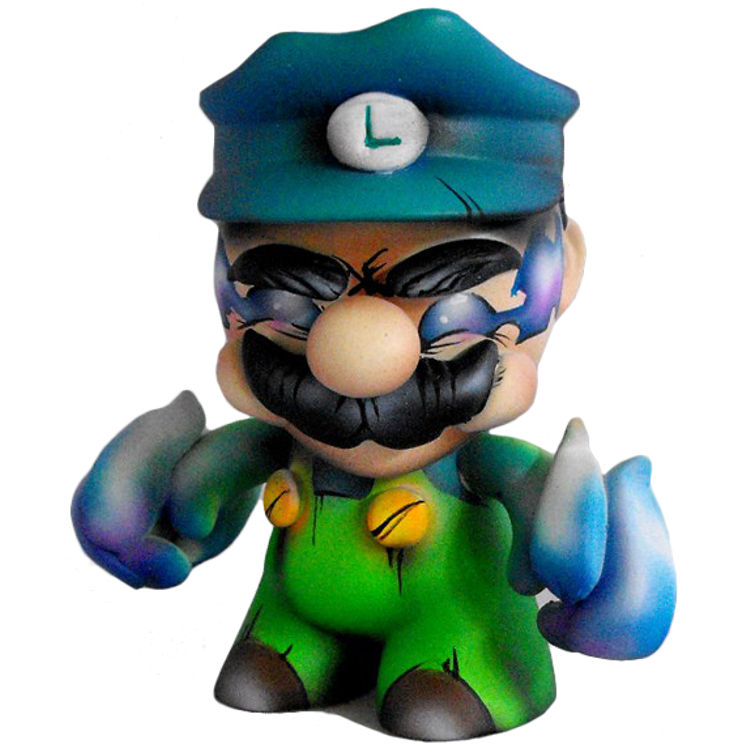 Psycho Mario Bros. - Luigi by Fuller Designs